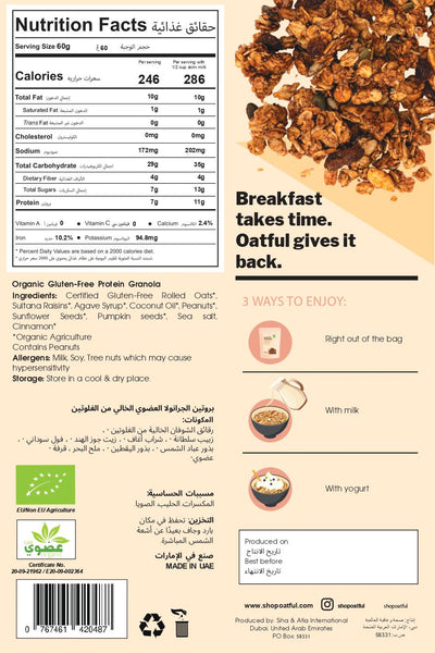 Organic Original Protein Granola 6-Single Serve Pouches