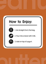 Organic Peanut Butter Protein Granola 6-Single Serve Pouches