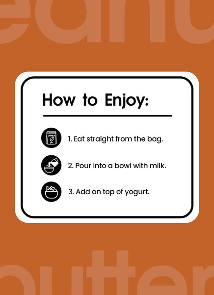 Organic Peanut Butter Protein Granola 6-Single Serve Pouches