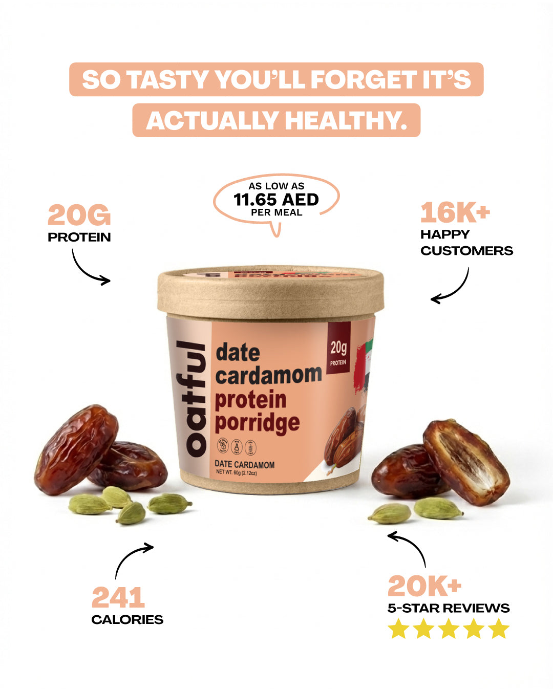 Date Cardamom - Pack of 6