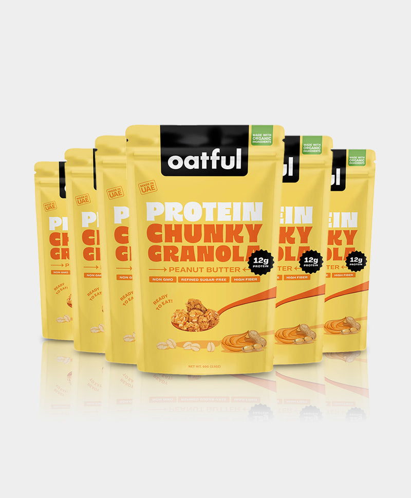 Organic Peanut Butter Protein Granola 6-Single Serve Pouches