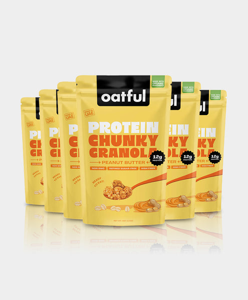 Organic Peanut Butter Protein Granola 6-Single Serve Pouches