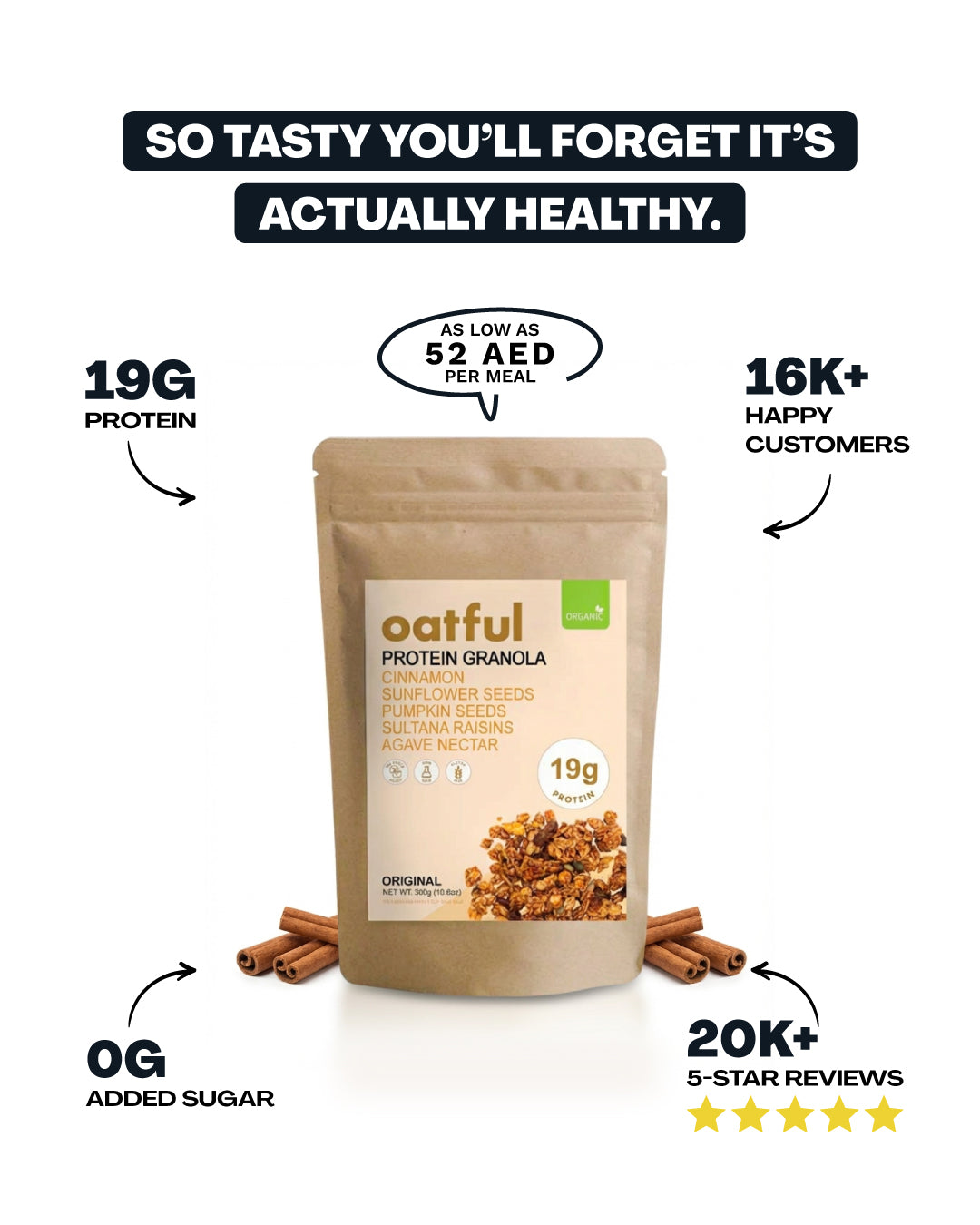 Organic Original Protein Granola Bag