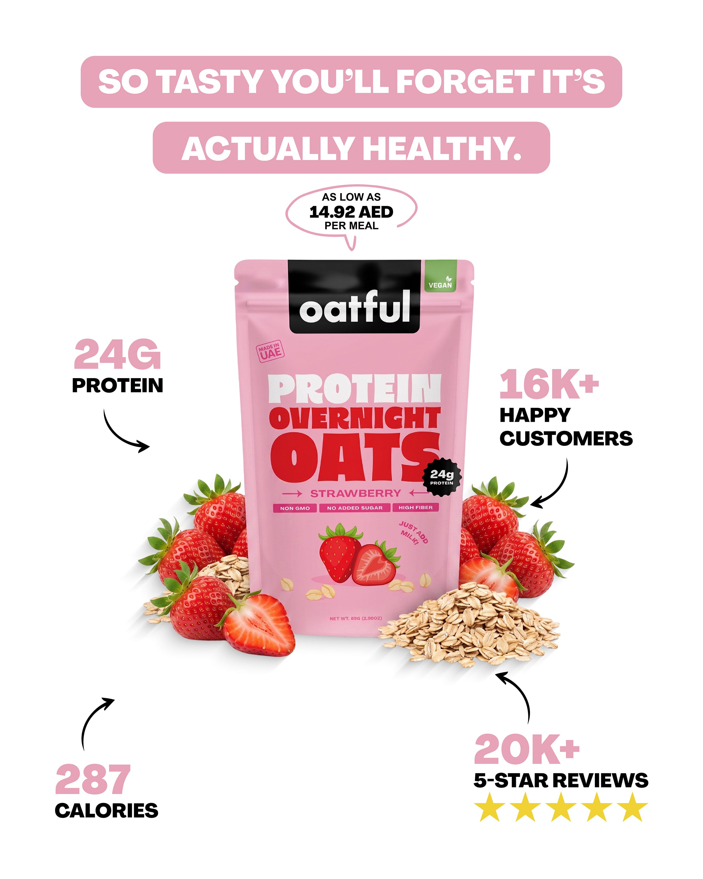 Vegan Strawberry  6-Single Serve Pouches