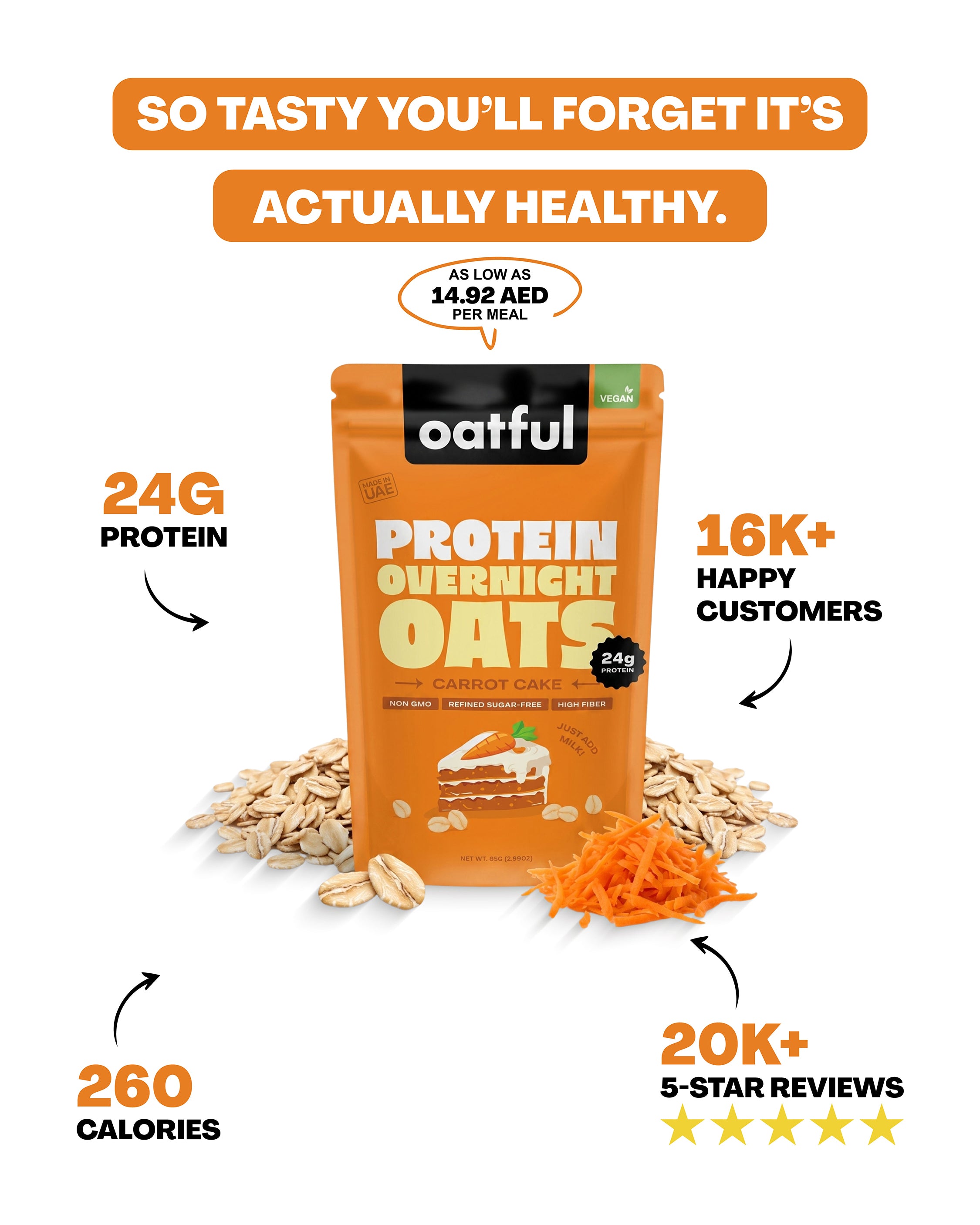 Vegan Carrot Cake  6-Single Serve Pouches